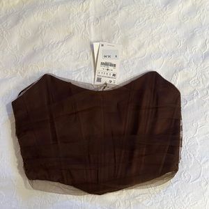 Brand new Zara corset top